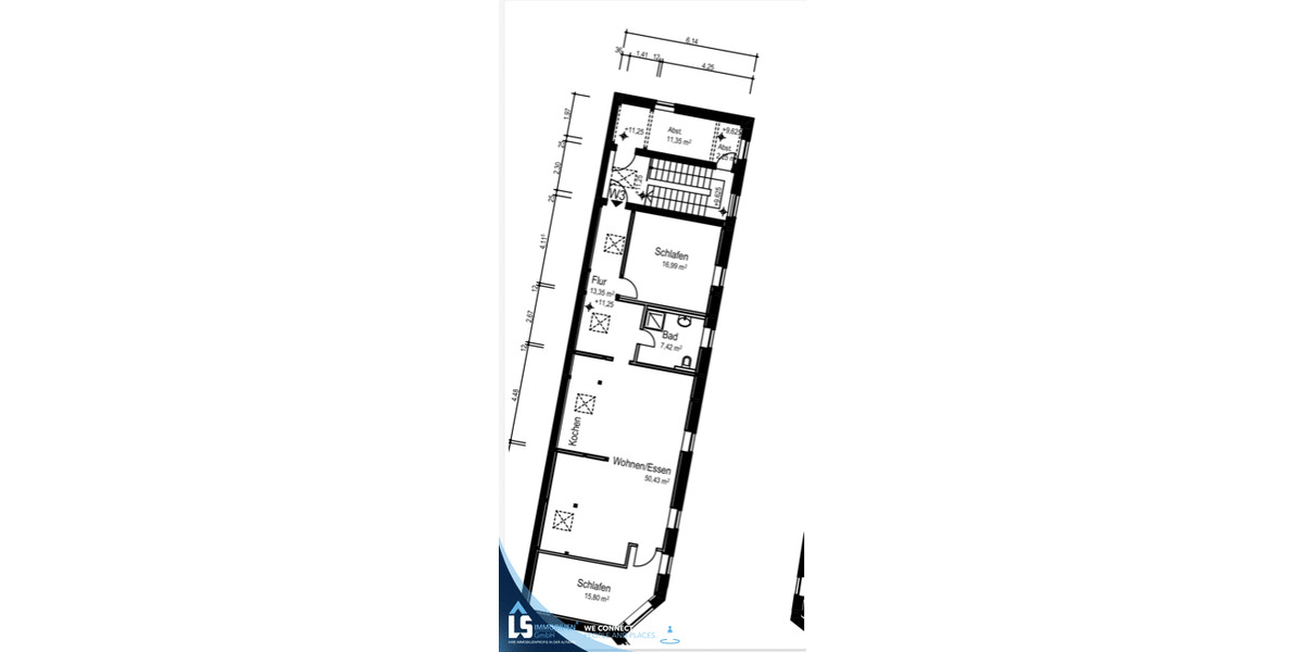 Etagenwohnung Stendal - 3 Zimmer, 106 m&sup2;, 850&euro; | Angebot:26875169