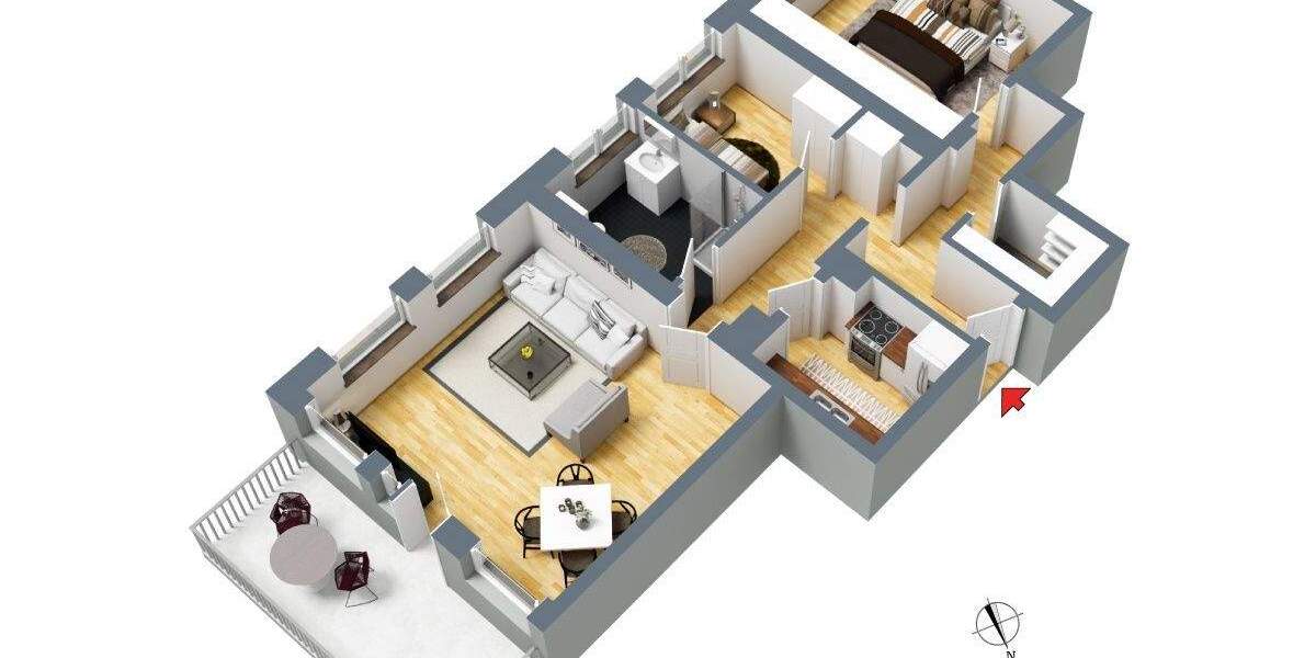 Etagenwohnung Göhren - 3 Zimmer, 78 m&sup2;, 329.000&euro; | Angebot:24827776