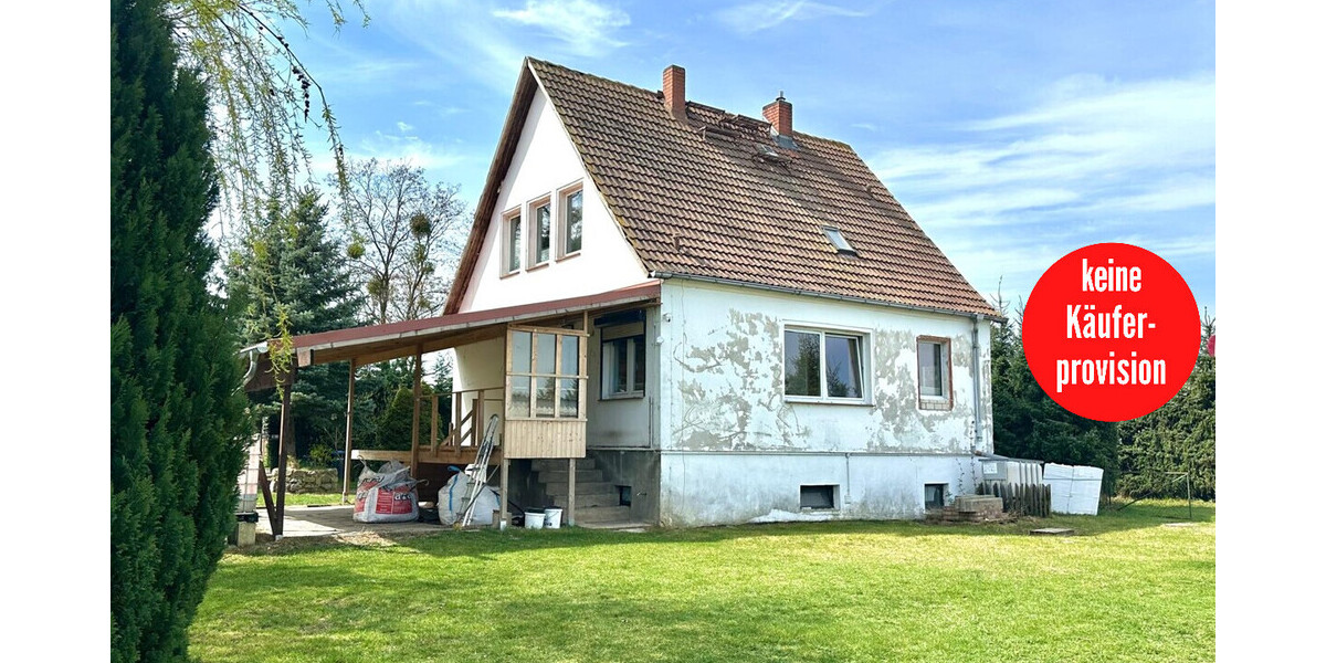 HORN IMMOBILIEN ++ Alleinlage gesucht? Einfamilienhaus, voll unterkellert in Gehren bei Strasburg - Einfamilienhaus Strasburg / Gehren Gehren | Angebot:26339671