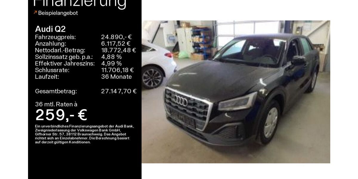 Audi Q2 42.843 km 24.890 &euro; Heidenheim an der Brenz 89520