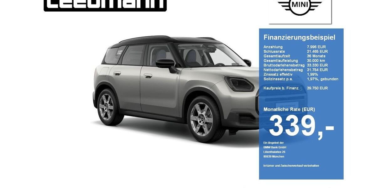 Mini Countryman SE (Cooper) 10.691 km 39.750 &euro; Passau 94036