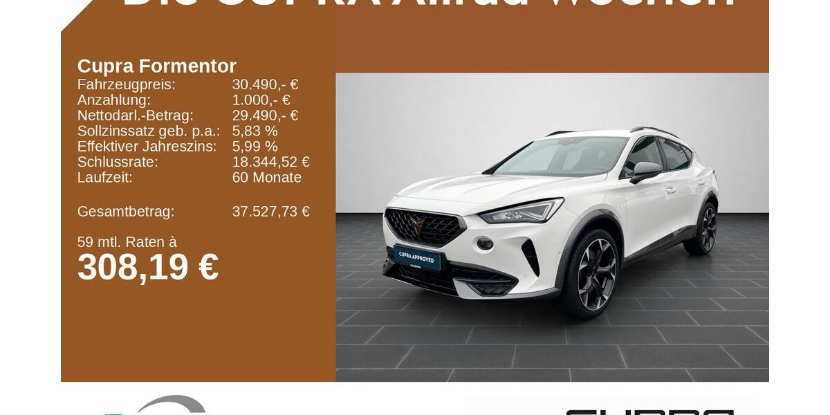 Cupra Formentor 33.950 km 30.490 &euro; Simmern 55469