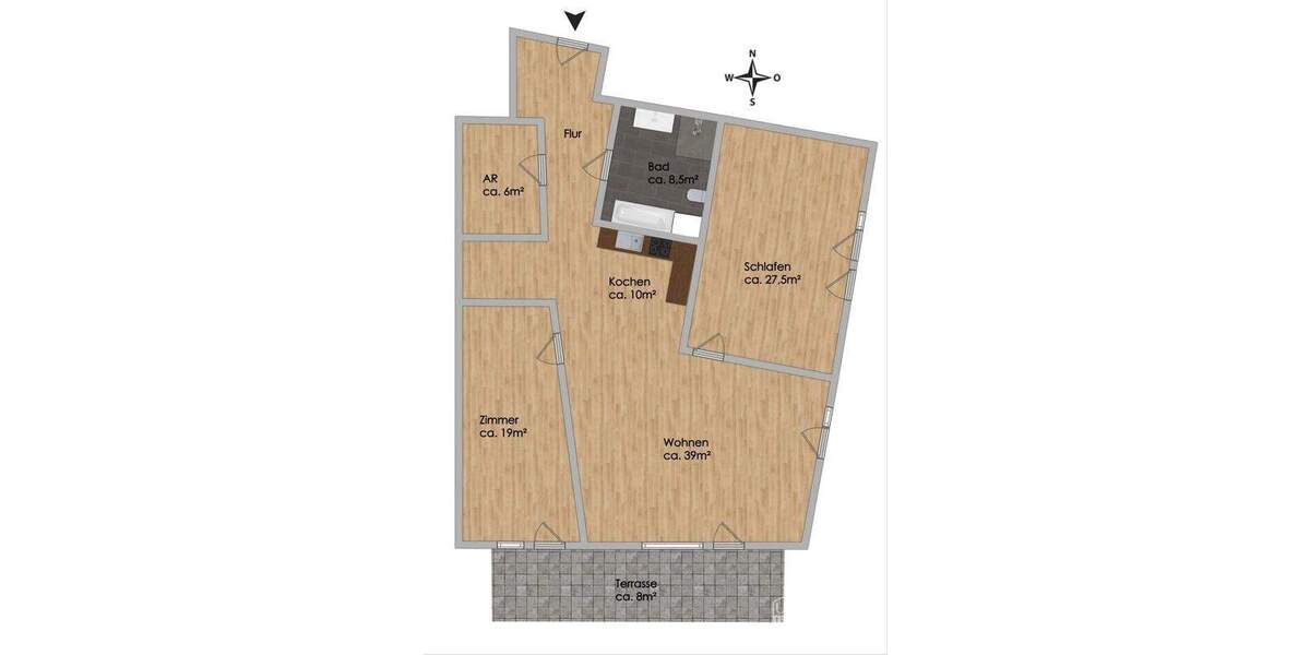 Etagenwohnung Fredenbeck - 3 Zimmer, 131 m&sup2;, 379.000&euro; | Angebot:25822225