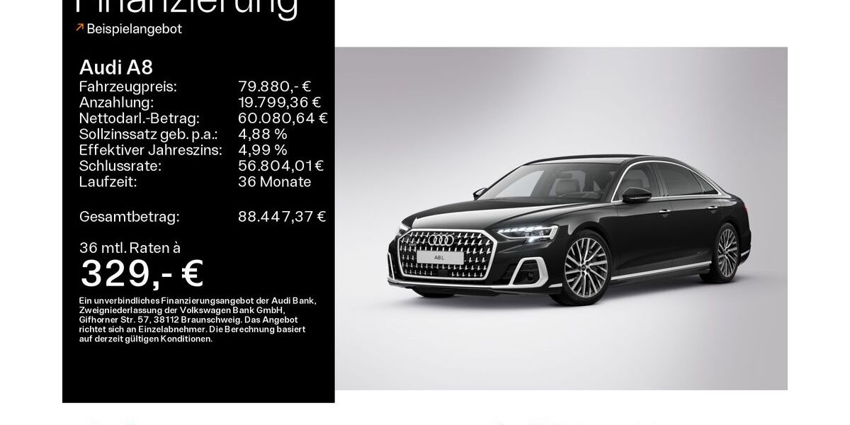 Audi A8 22.595 km 77.999 € Hofheim 65719