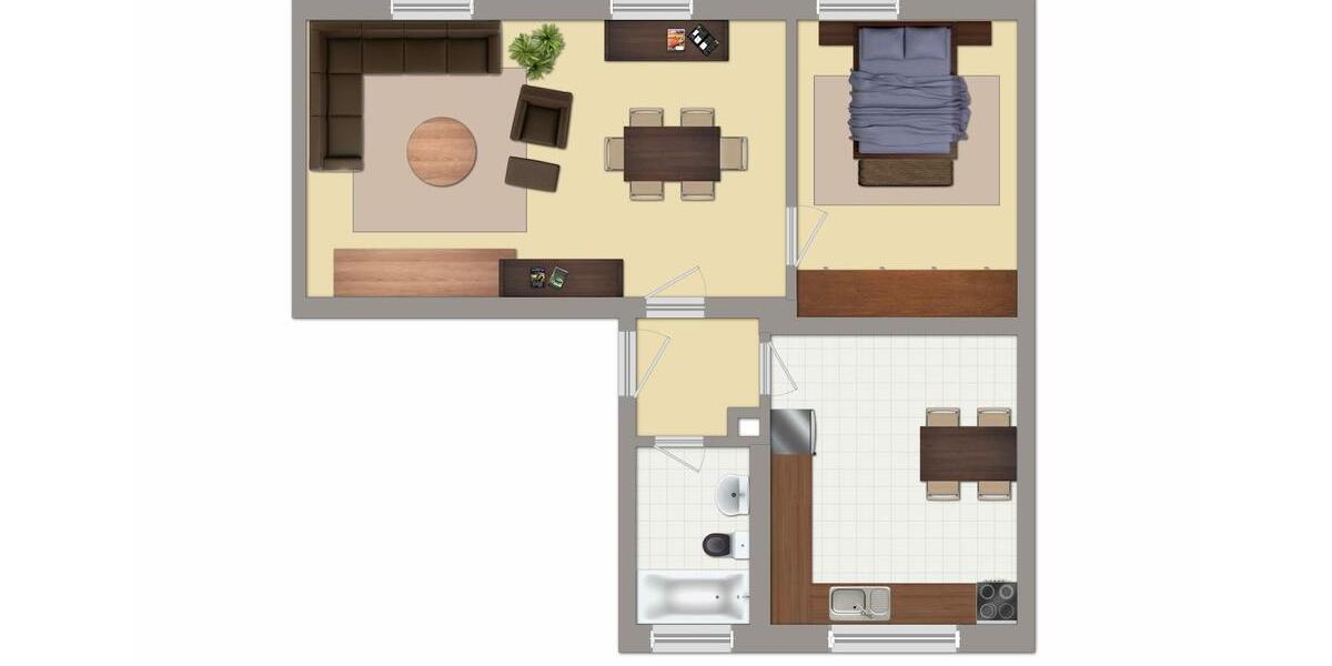 Erdgeschoßwohnung Altenburg - 2 Zimmer, 62 m&sup2;, 370&euro; | Angebot:26380938