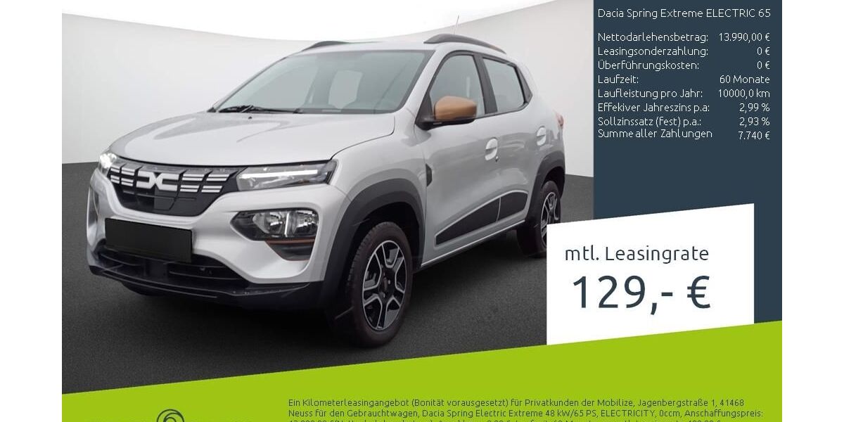 Dacia Spring 11.075 km 12.520 &euro; Borken 46325