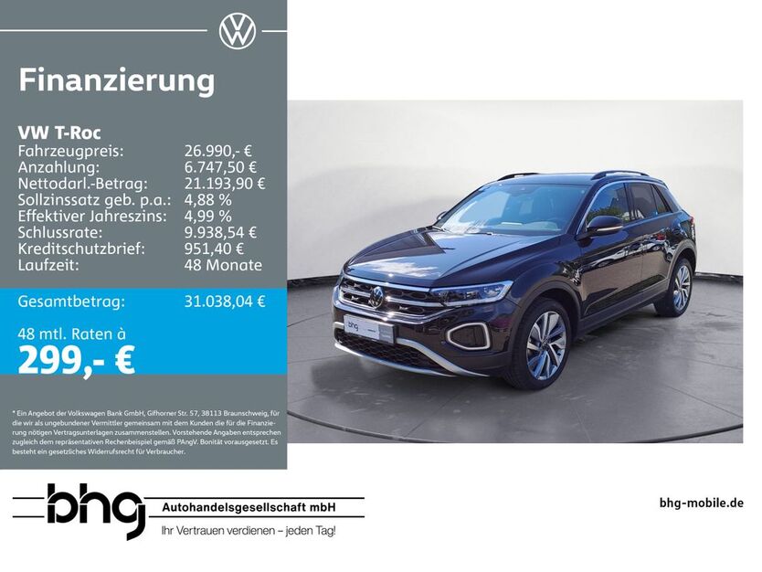 VW T-Roc 30.474 km 26.990 € Reutlingen 72770