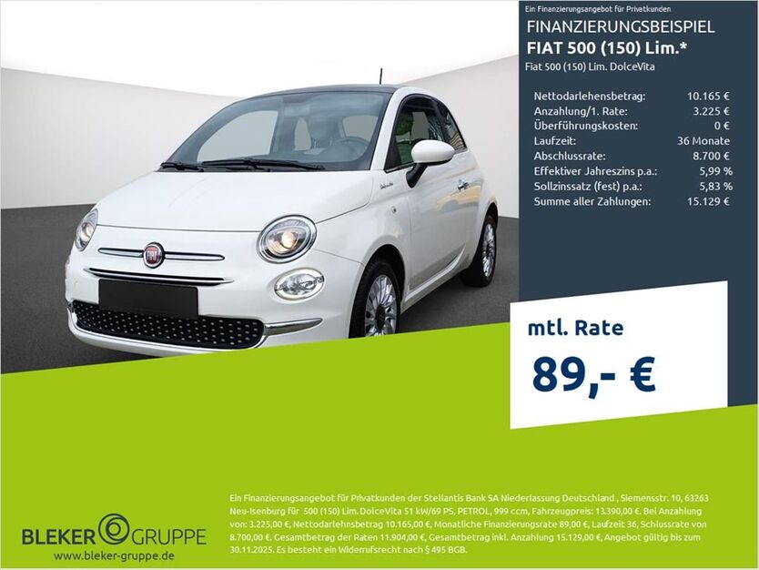 Fiat 500 15.000 km 13.390 € Bocholt 46395