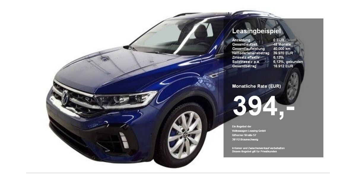 VW T-Roc 7.407 km 39.970 &euro; Burghausen 84489