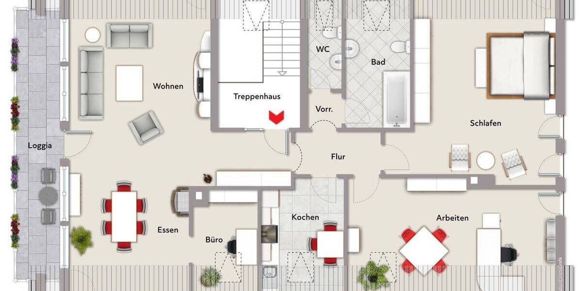 Etagenwohnung Bayreuth Altstadt - 3 Zimmer, 126 m&sup2;, 319.000&euro; | Angebot:26834507