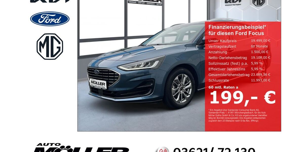 Ford Focus 27.288 km 19.499 &euro; Gotha 99867