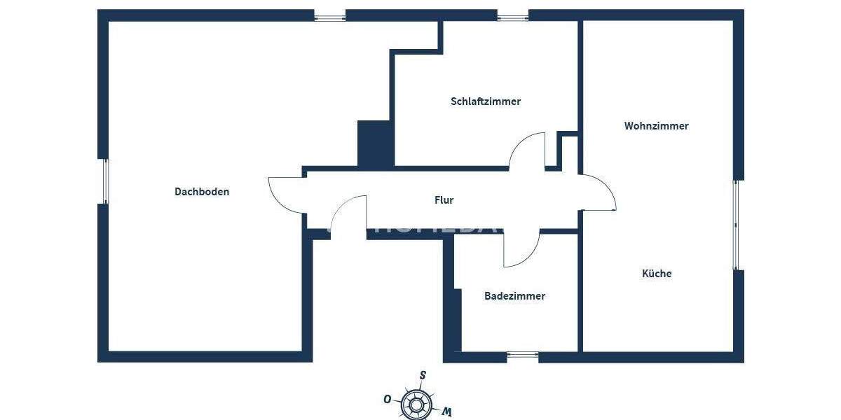 Etagenwohnung Manching (DG) Westenhausen - 2 Zimmer, 54 m&sup2;, 150.000&euro; | Angebot:25773220