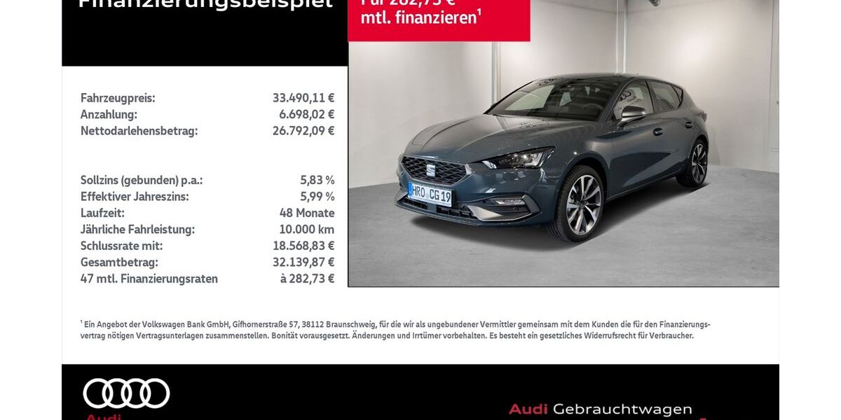 Seat Leon 3.000 km 31.990 € Rostock 18059