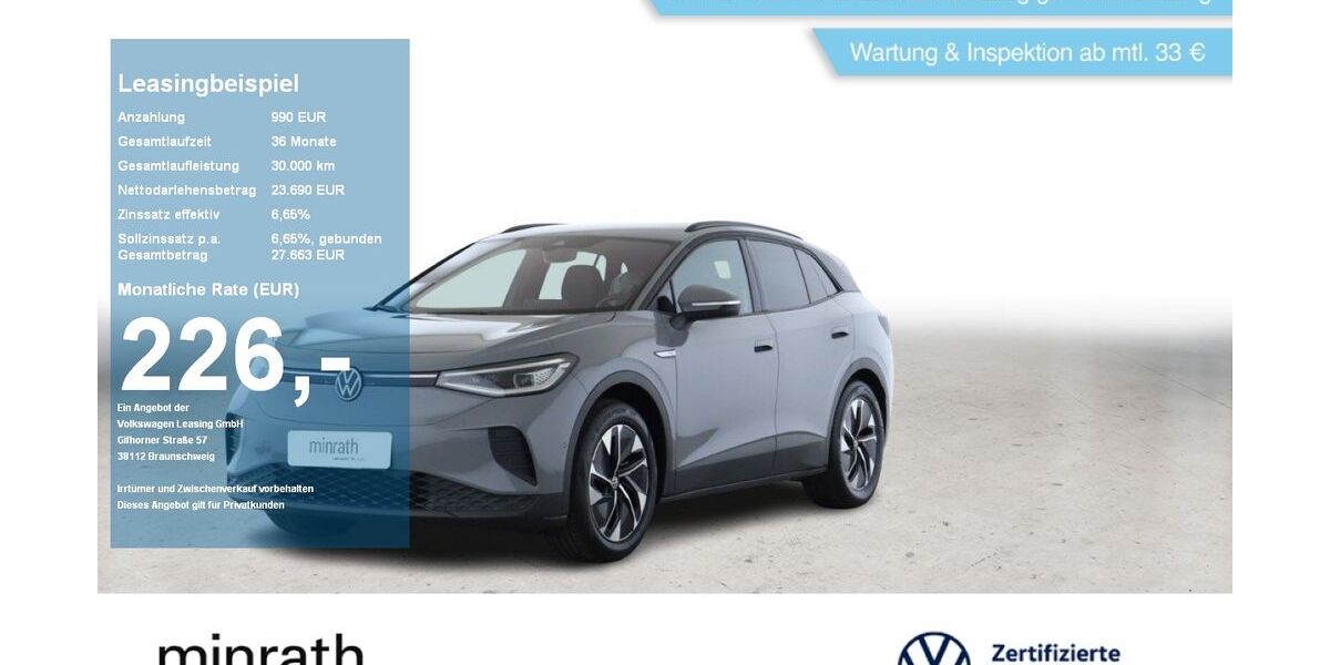 VW ID.4 61.666 km 23.690 &euro; Moers 47441