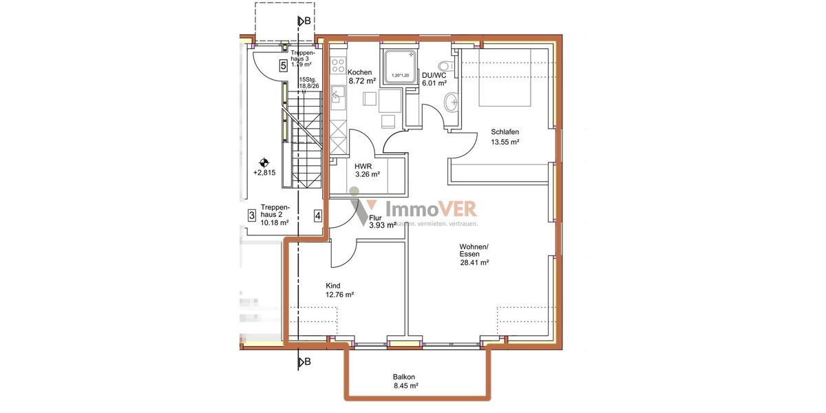 Etagenwohnung Thedinghausen - 3 Zimmer, 79 m&sup2;, 820&euro; | Angebot:26663655