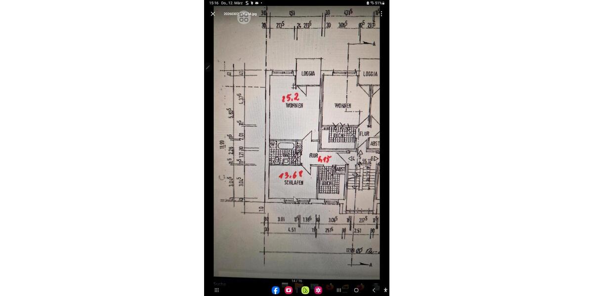 Etagenwohnung Kiel Elmschenhagen - 2 Zimmer, 57 m&sup2;, 180.000&euro; | Angebot:25611707