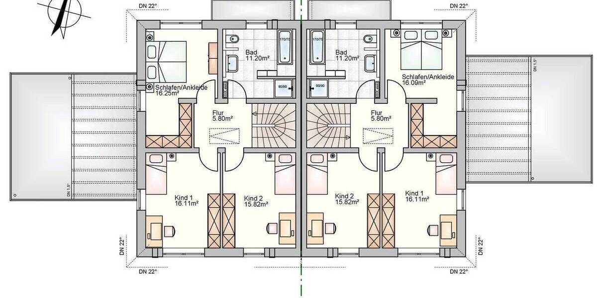 Doppelhaushälfte Rödental Waldsachsen - 4 Zimmer, 142 m&sup2;, 563.700&euro; | Angebot:26658393