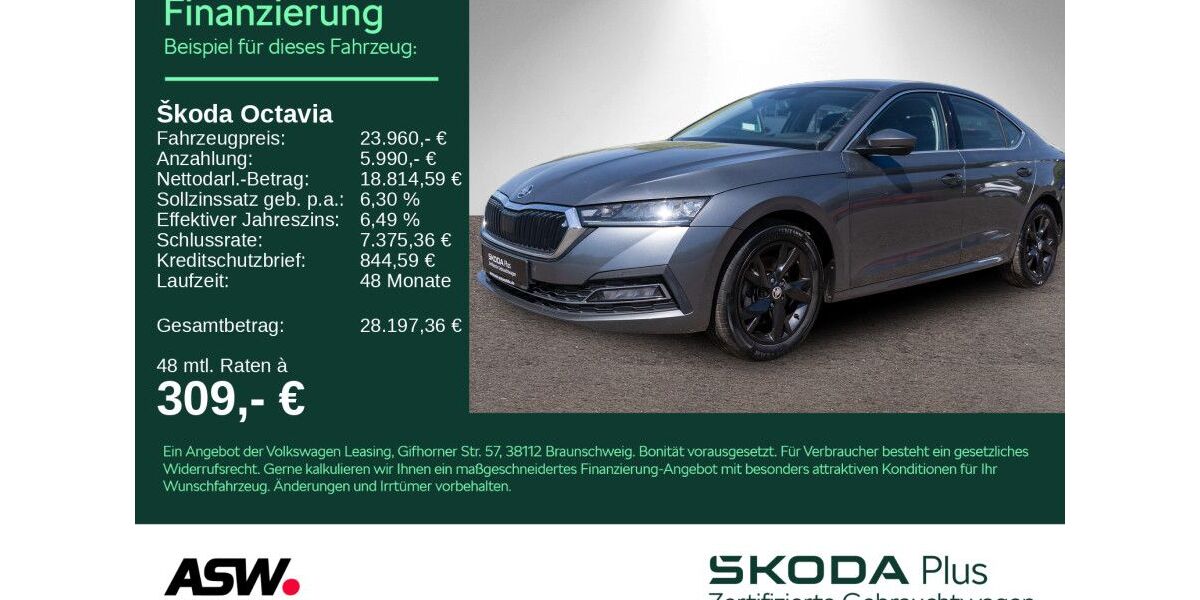 Skoda Octavia 99.000 km 23.960 &euro; Heilbronn 74076