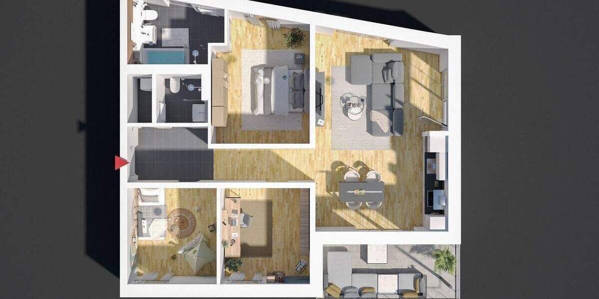 Etagenwohnung Nürnberg Großreuth h d Veste - 4 Zimmer, 99 m&sup2;, 899.950&euro; | Angebot:26128534