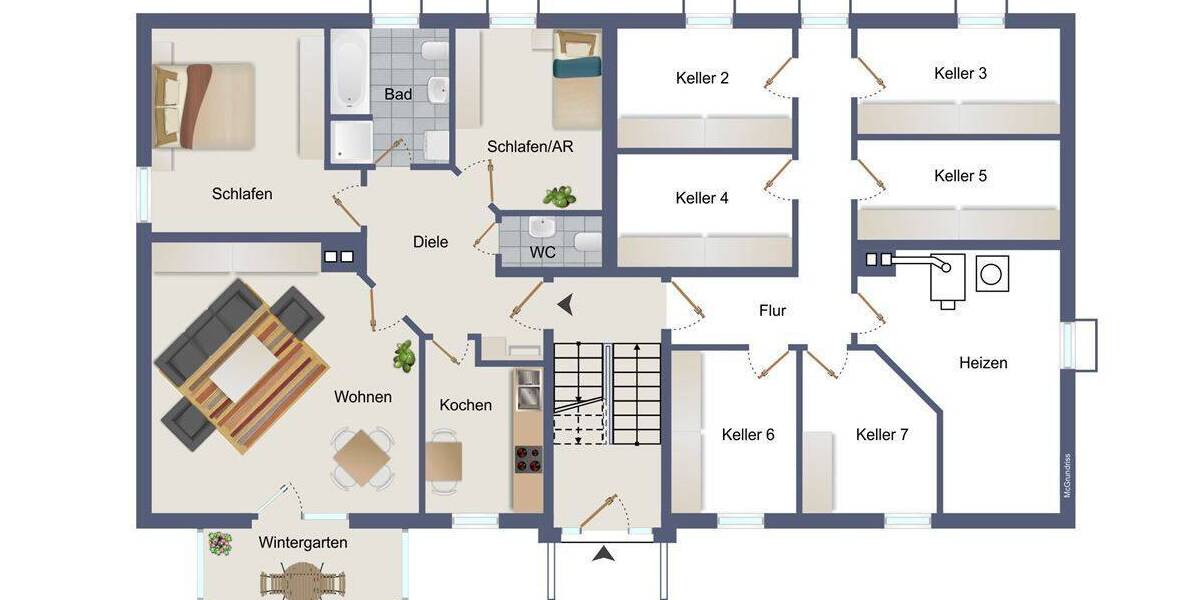 Etagenwohnung Schmallenberg Bad Fredeburg - 3 Zimmer, 79 m&sup2;, 169.950&euro; | Angebot:25682562