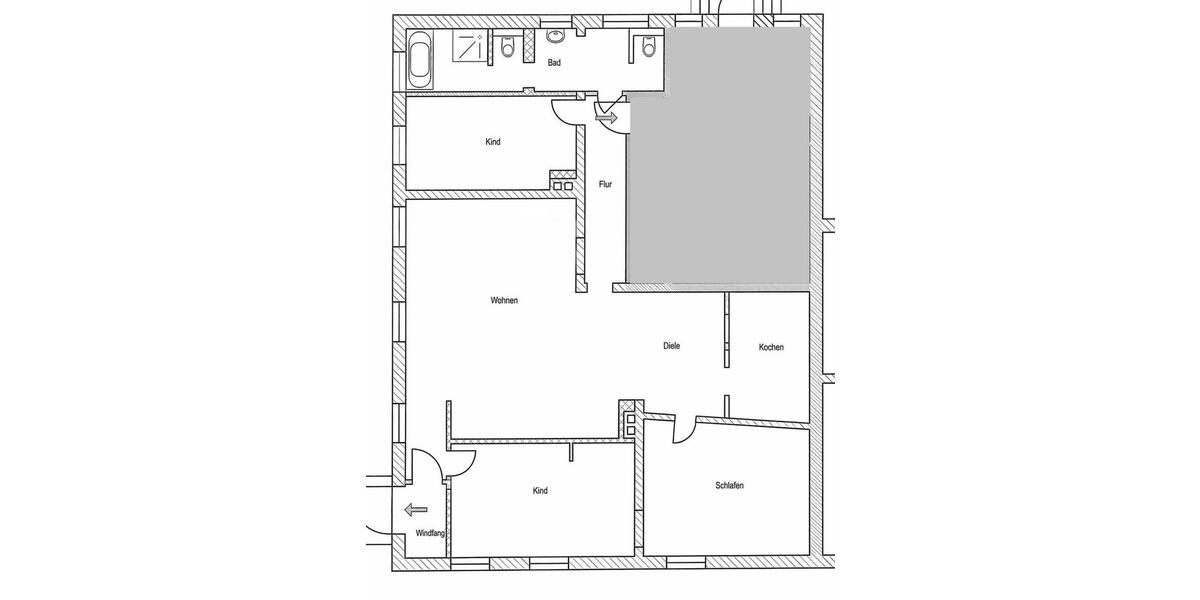 Erdgeschoßwohnung Burg - 4 Zimmer, 130 m&sup2;, 820&euro; | Angebot:26409641