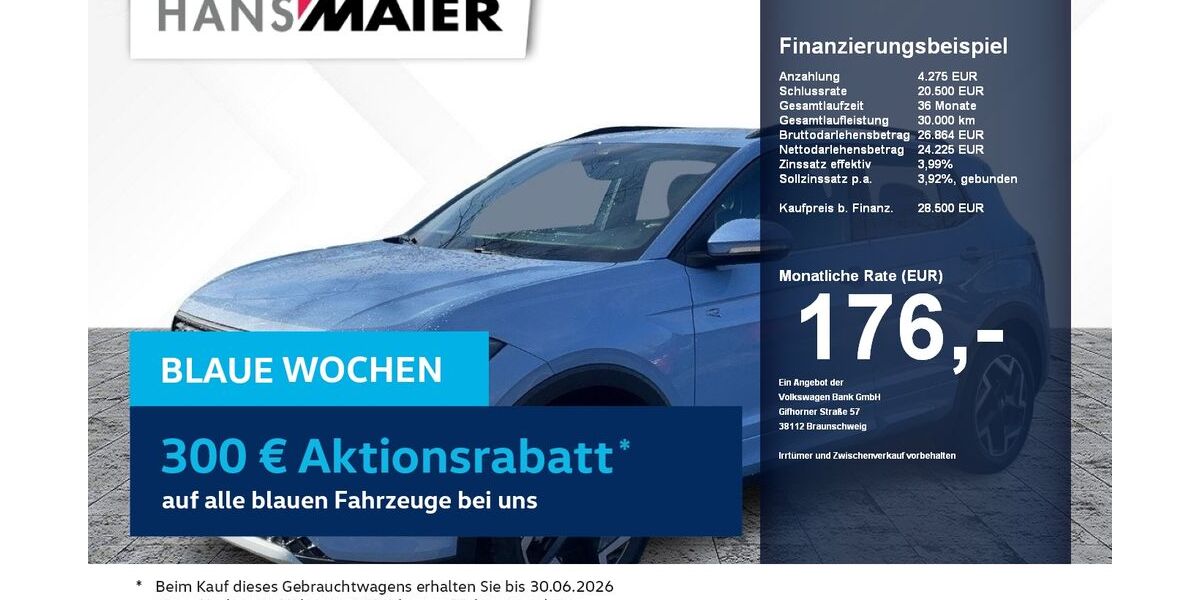 VW T-Cross 6.099 km 28.500 &euro; Erding 85435
