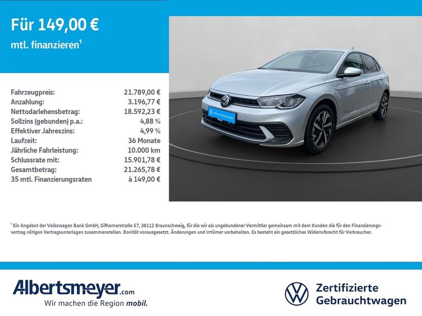 VW Polo 5.688 km 21.789 € Leinefelde-Worbis/DE 37327