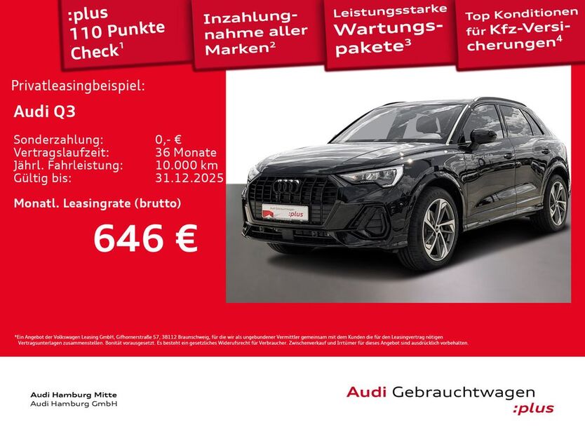 Audi Q3 4.499 km 48.899 € Hamburg 22529