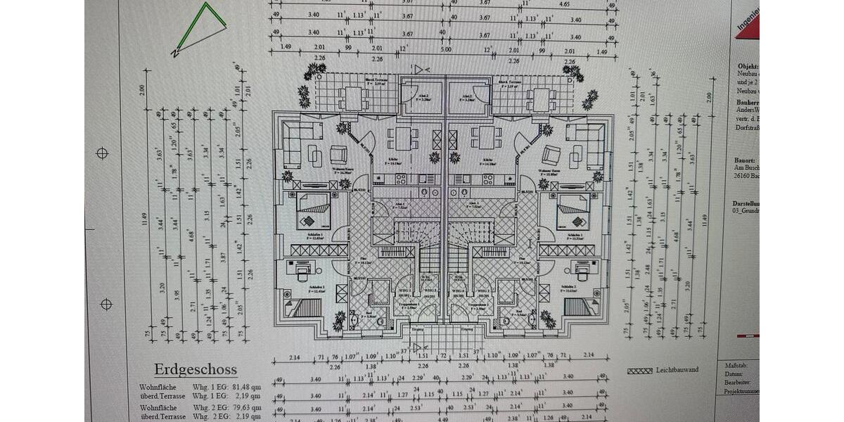 Erdgeschoßwohnung Edewecht - 3 Zimmer, 84 m&sup2;, 409.000&euro; | Angebot:25861177