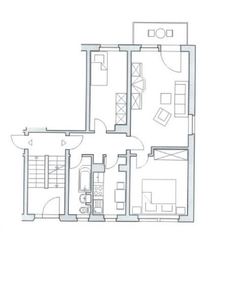 Etagenwohnung Naumburg (Saale) - 3 Zimmer, 60 m&sup2;, 451&euro; | Angebot:26550660