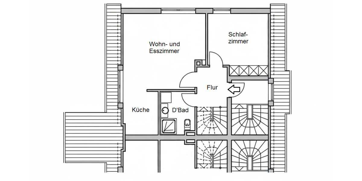 Etagenwohnung Wyk auf Föhr - 1 Zimmer, 55 m&sup2;, 375.000&euro; | Angebot:26358750