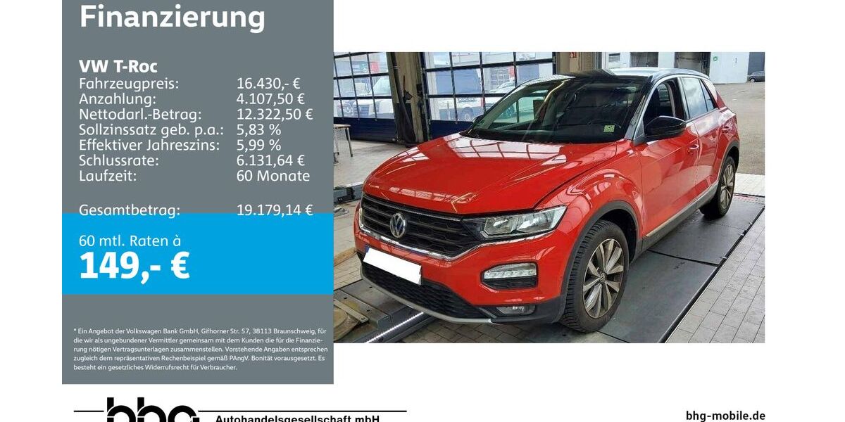 VW T-Roc 84.815 km 16.430 &euro; Reutlingen 72770