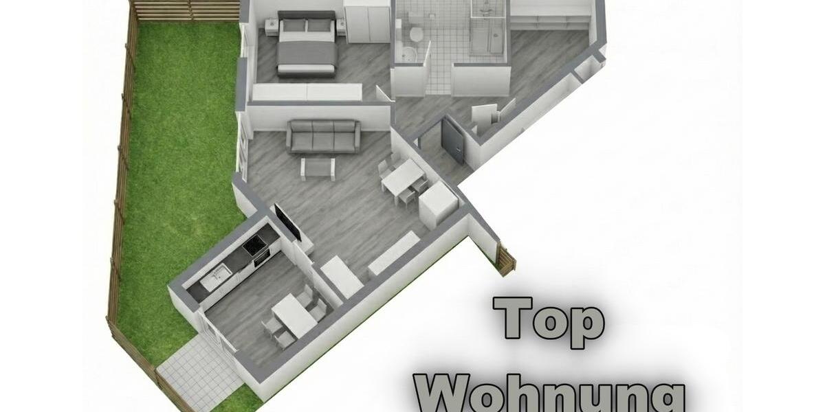 Zentrum Leer - Schöne EG 3 ZKB mit Garten Terrasse und EBK 75qm 3 zimmer