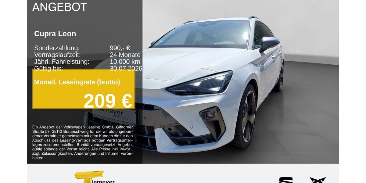 Cupra Leon 20.655 km 31.080 &euro; Lüdenscheid 58513