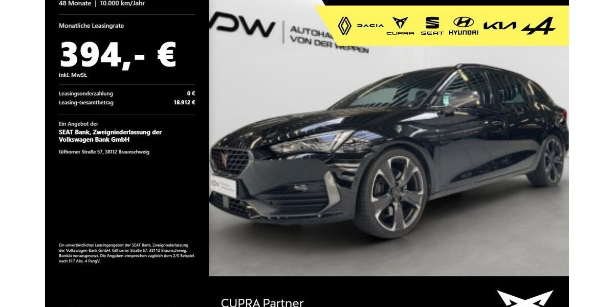Cupra Leon 33.400 km 31.480 &euro; Heilbronn 74076