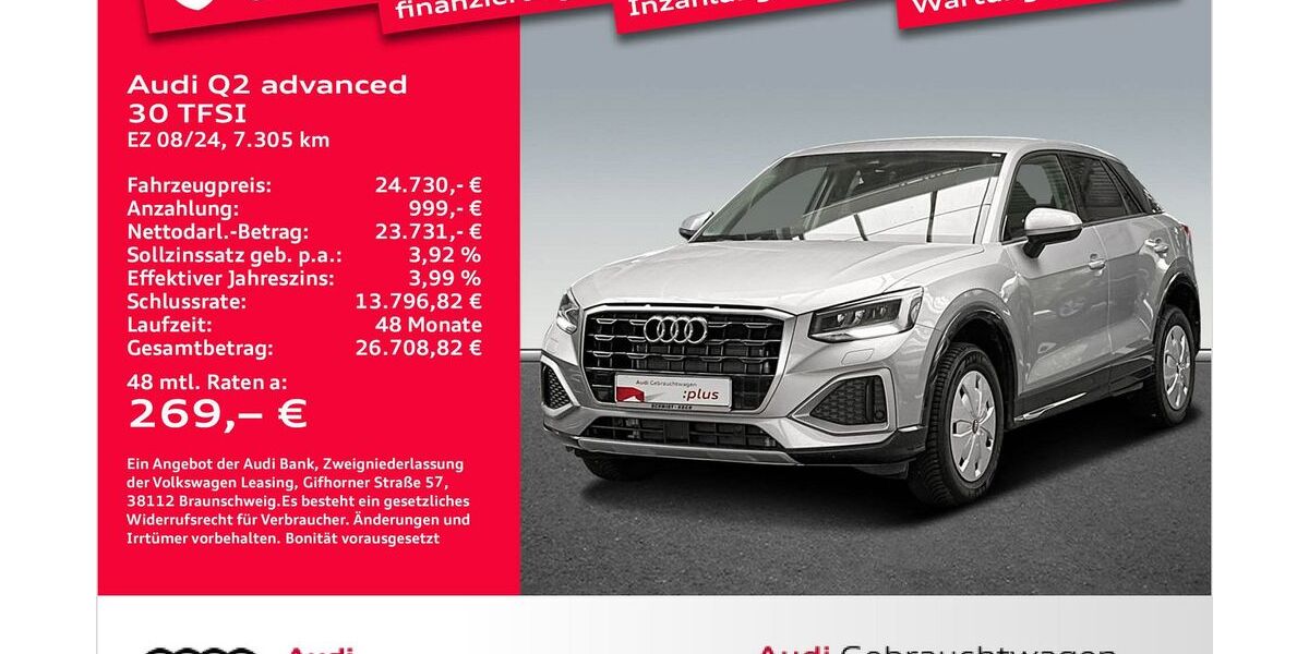 Audi Q2 7.305 km 24.730 &euro; Bremerhaven 27576