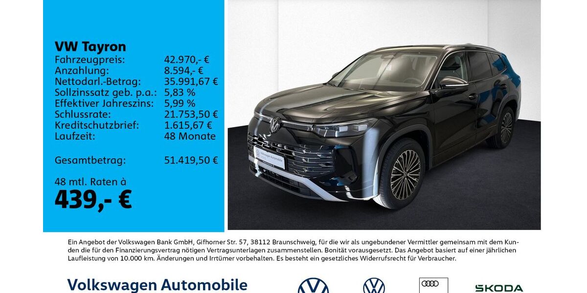 VW Tayron 6.800 km 42.970 &euro; Leipzig 04277