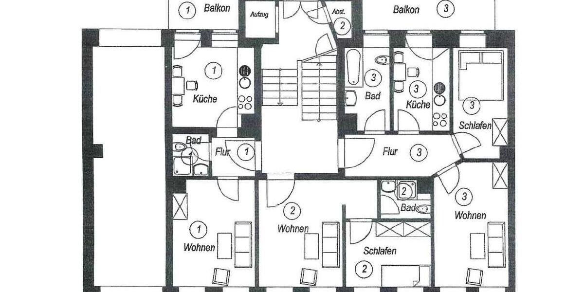 Erdgeschoßwohnung Leipzig Nordost - 2 Zimmer, 50 m&sup2;, 125.000&euro; | Angebot:27216299