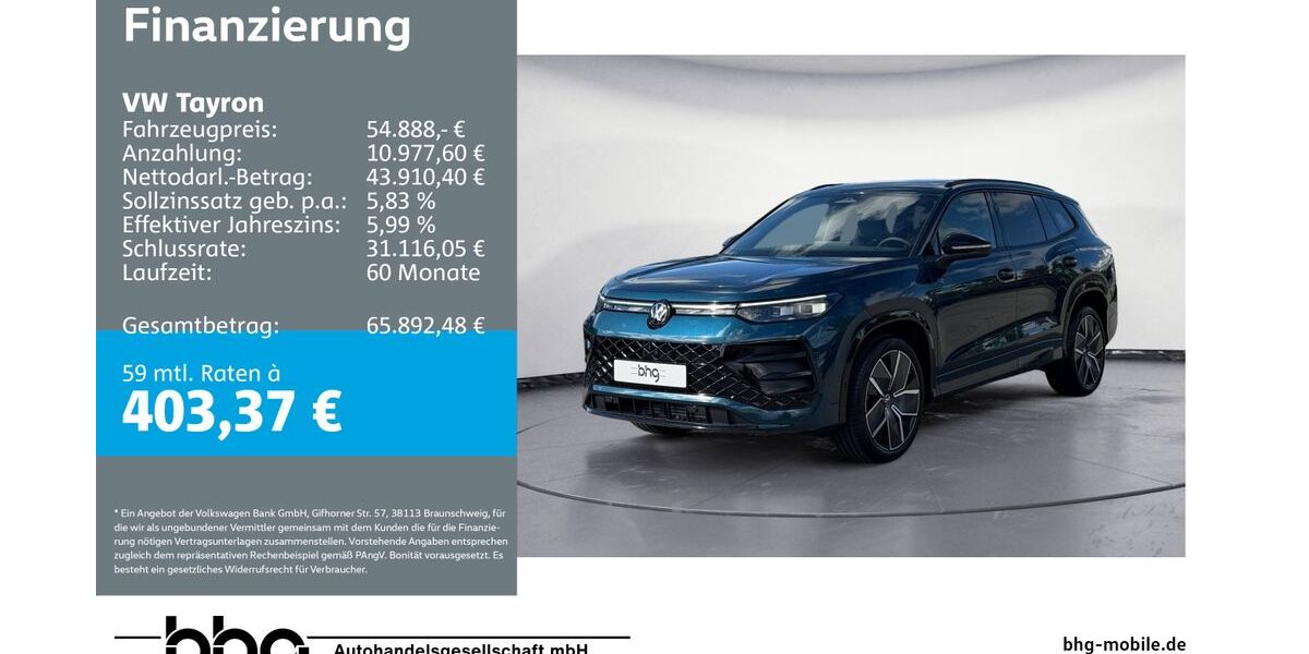 VW Tayron 1.098 km 54.888 &euro; Kehl 77694