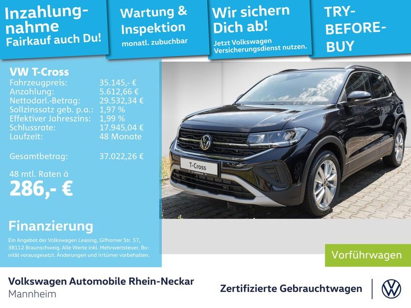 VW T-Cross 9.900 km 28.990 € Mannheim 68309