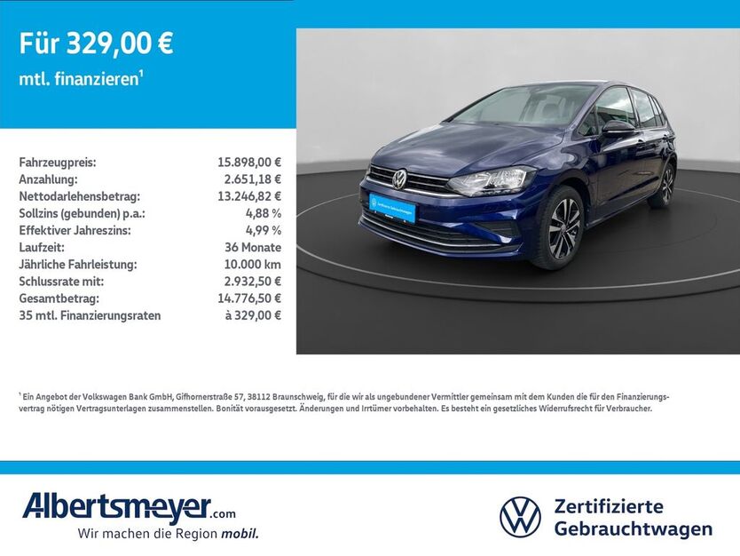 VW Golf Sportsvan 39.850 km 15.898 € Leinefelde-Worbis/DE 37327