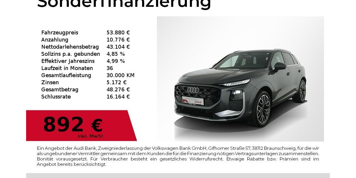 Audi Q3 4.969 km 53.880 &euro; Nürnberg 90441