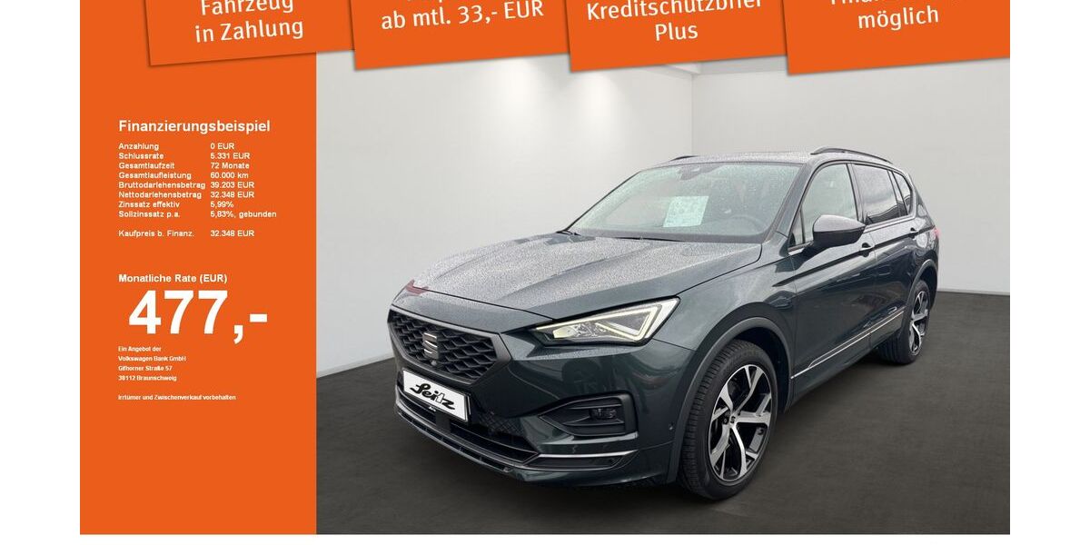 Seat Tarraco 62.435 km 32.348 &euro; Weingarten 88250