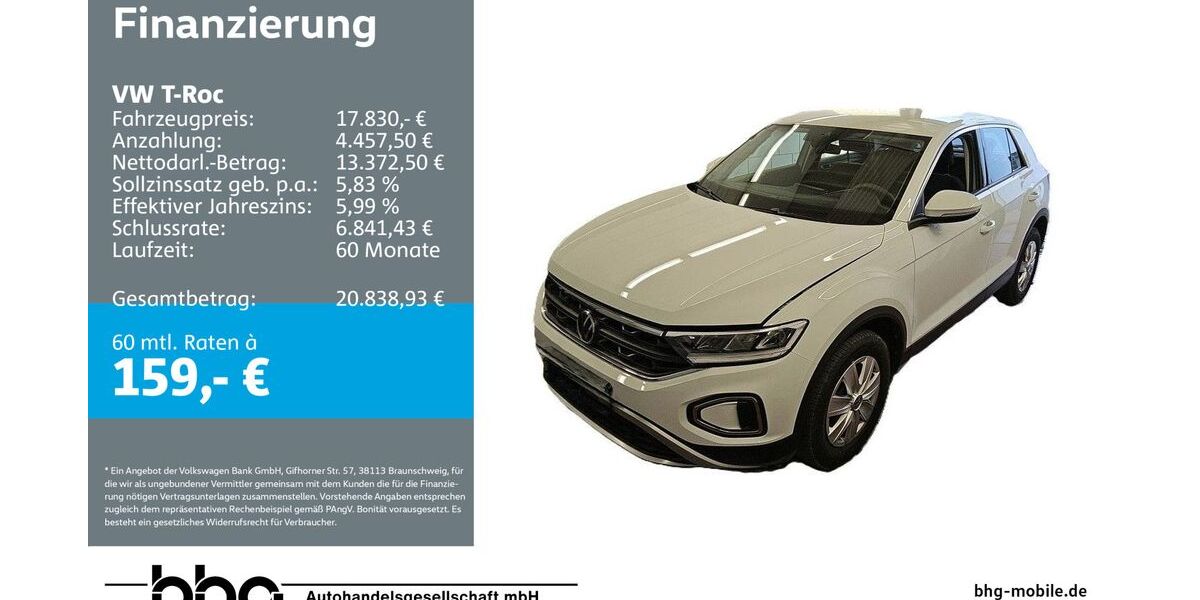VW T-Roc 54.365 km 17.830 &euro; Kehl 77694