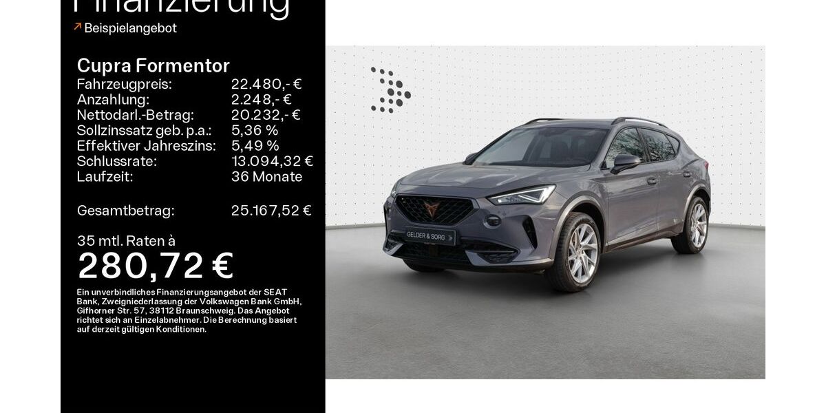 Cupra Formentor 92.700 km 20.880 &euro; Sand am Main 97522