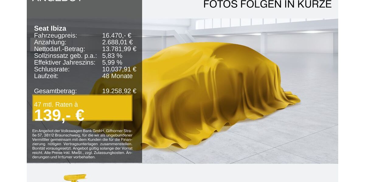 Seat Ibiza 50.267 km 15.910 &euro; Oberhausen 46047