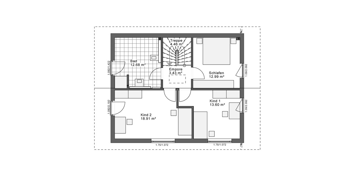 Einfamilienhaus Hünfeld - 3 Zimmer, 131 m&sup2;, 1.510&euro; | Angebot:26164912