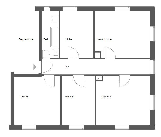 Etagenwohnung Gottmadingen - 4 Zimmer, 95 m&sup2;, 785&euro; | Angebot:26256412