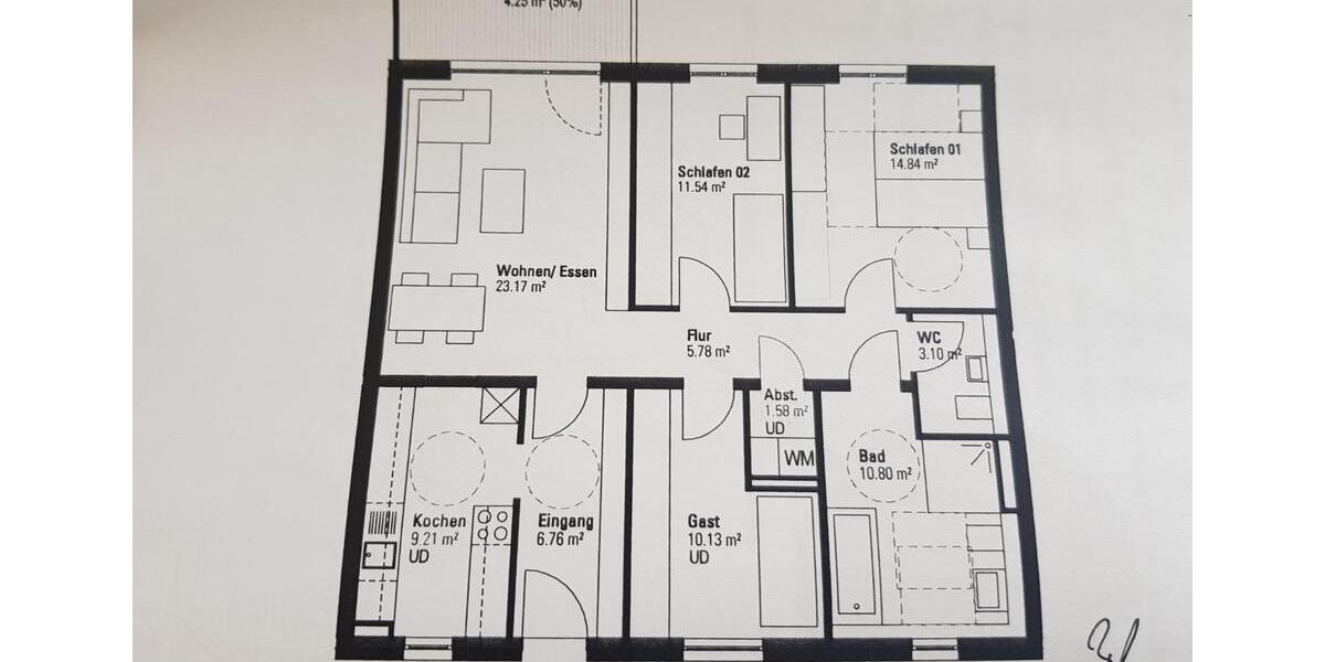Traumhafte Wohnung Privat – 101 m² – VERMIETET – Barrierefrei 4 zimmer