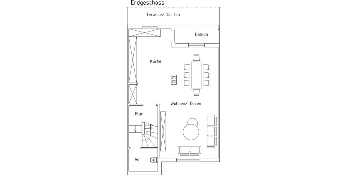 Reihenhaus Wilhelmshaven - 4.5 Zimmer, 110 m&sup2;, 320.000&euro; | Angebot:25261104